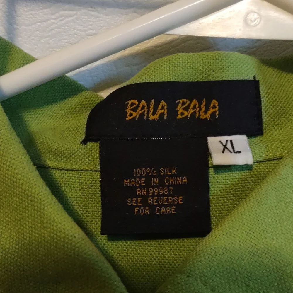 3pc 100% silk Vintage Matching Set bala Bala Golf Attire Jacket Tank Top Pants - Picture 2 of 16